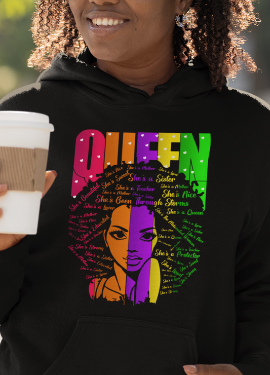 Queen Premium Women's Pullover Hoodie