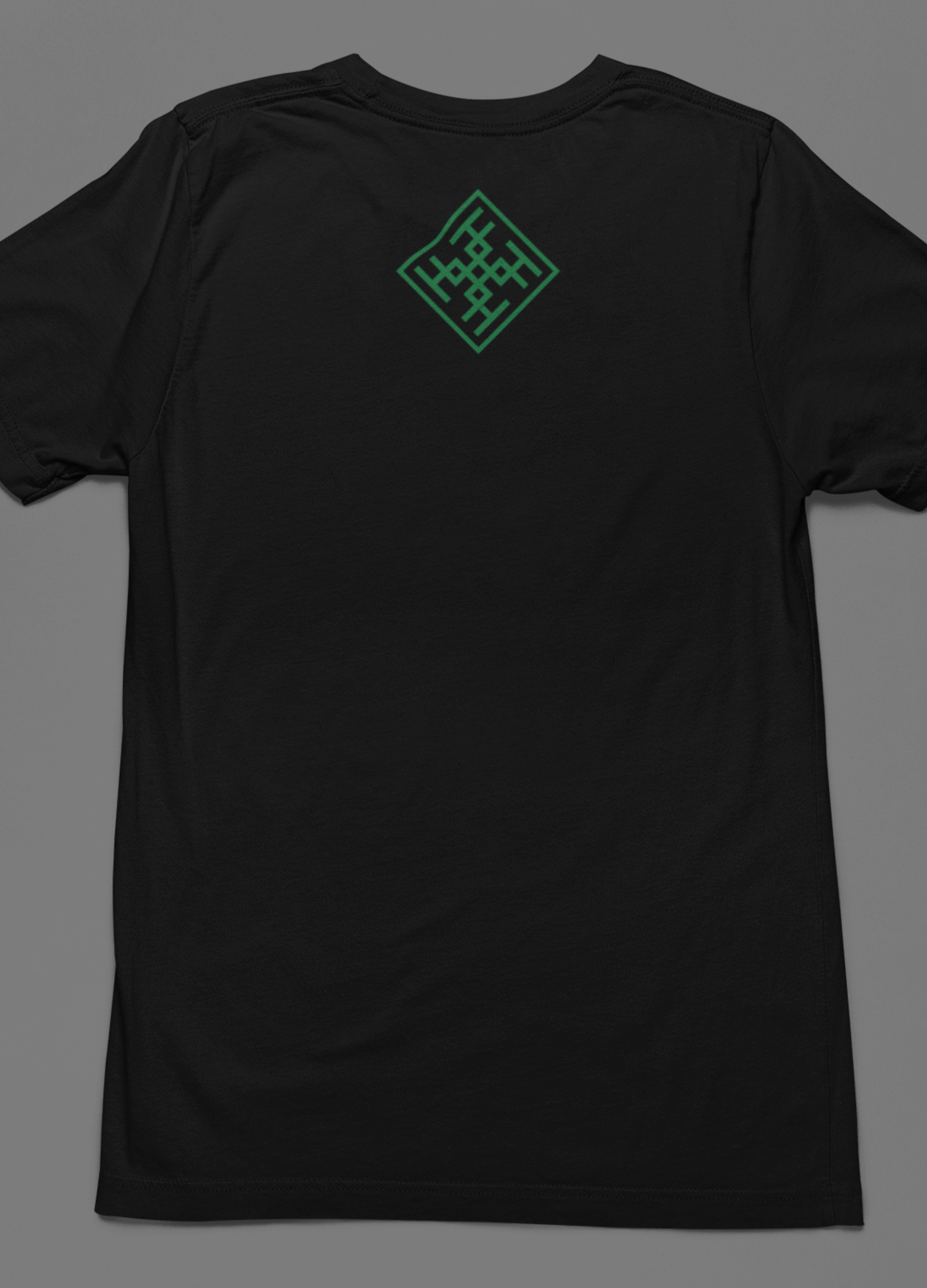 Green Signature Logo Organic Cotton Men's T-Shirt