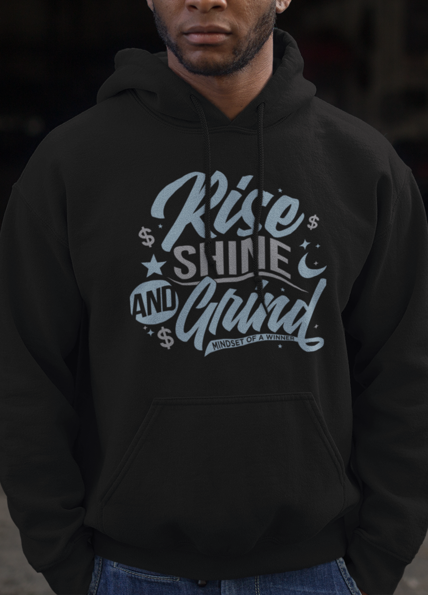 Rise Shine And Grind Premium Men's Hoodie