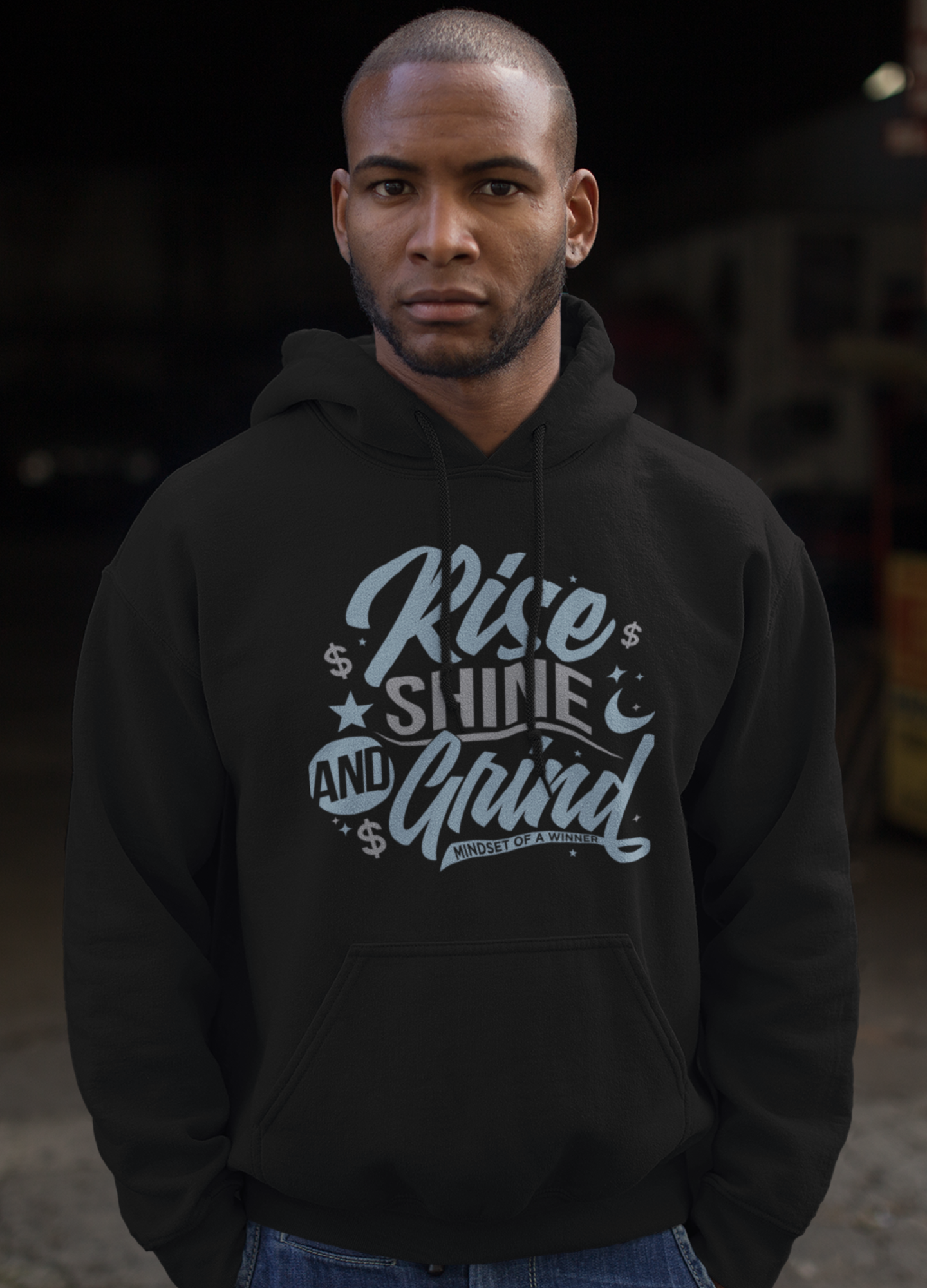 Rise Shine And Grind Premium Men's Hoodie