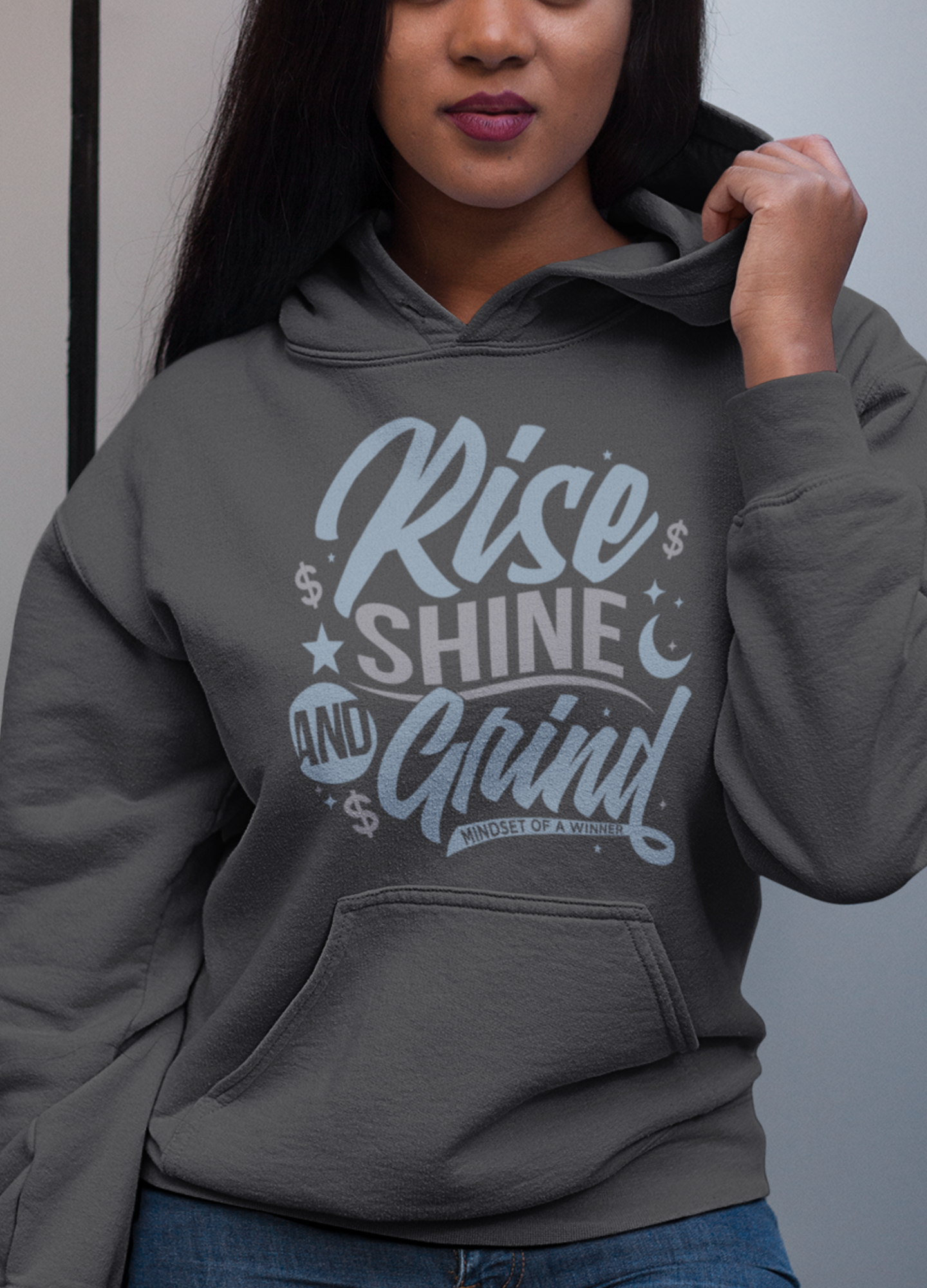 Rise Shine And Grind Women's Premium Hoodie