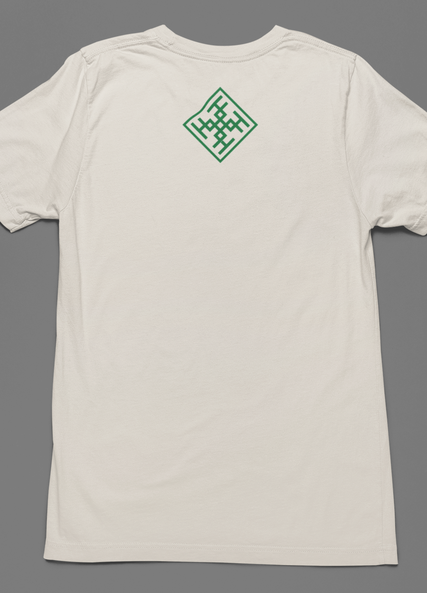 Green Signature Logo Organic Cotton Men's T-Shirt